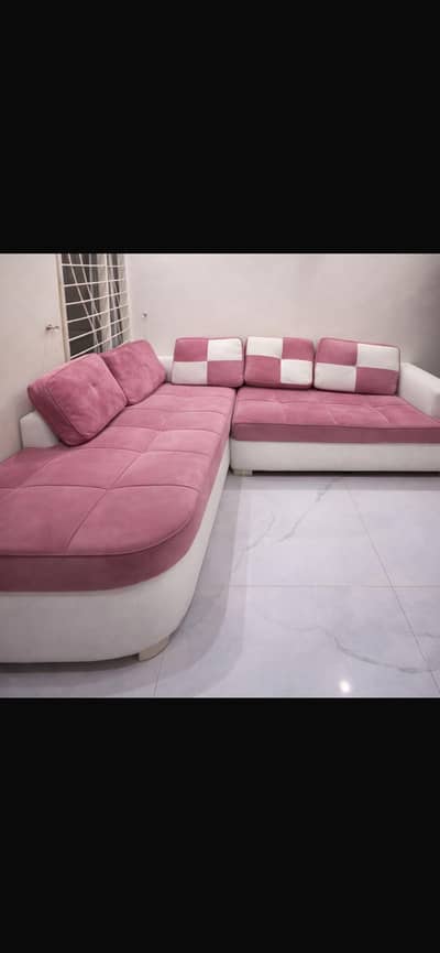 L shaped sofa branded