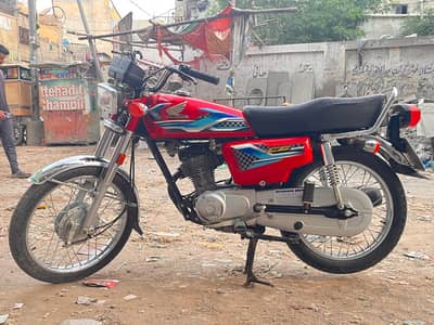 Honda CG 125 karachi number