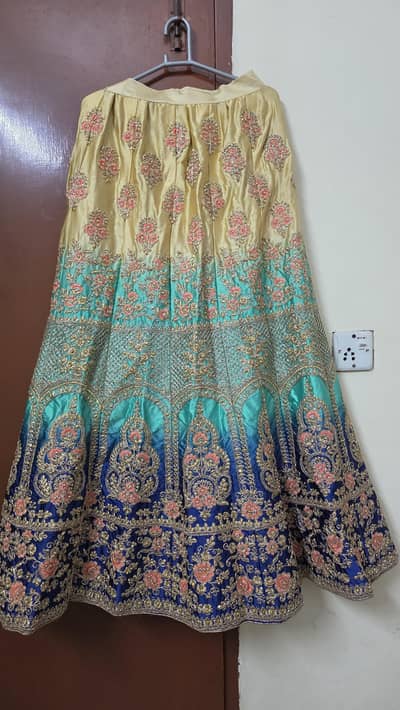 EElegant Heavy Embroidered Lehenga with Pink Blouse