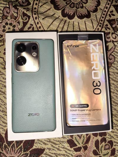 Infinix Zero 30  256gb 8+8ram box charger available