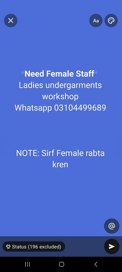 Female jobs