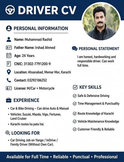 Driver job need