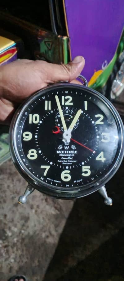 Vintage Wehrle Commander Clock - Original West Germany - Heavy Duty