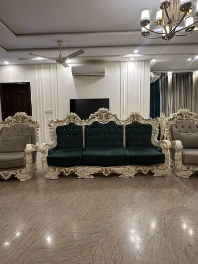 Victorian style Solid Wood Sofa Set