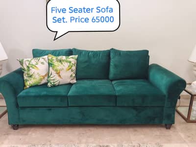 Almost new 5 seater sofa set
