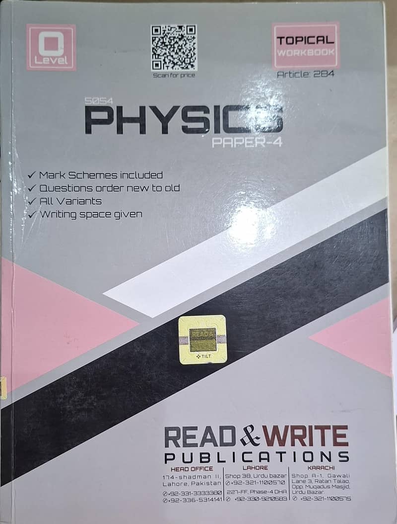 O Level Work book 6