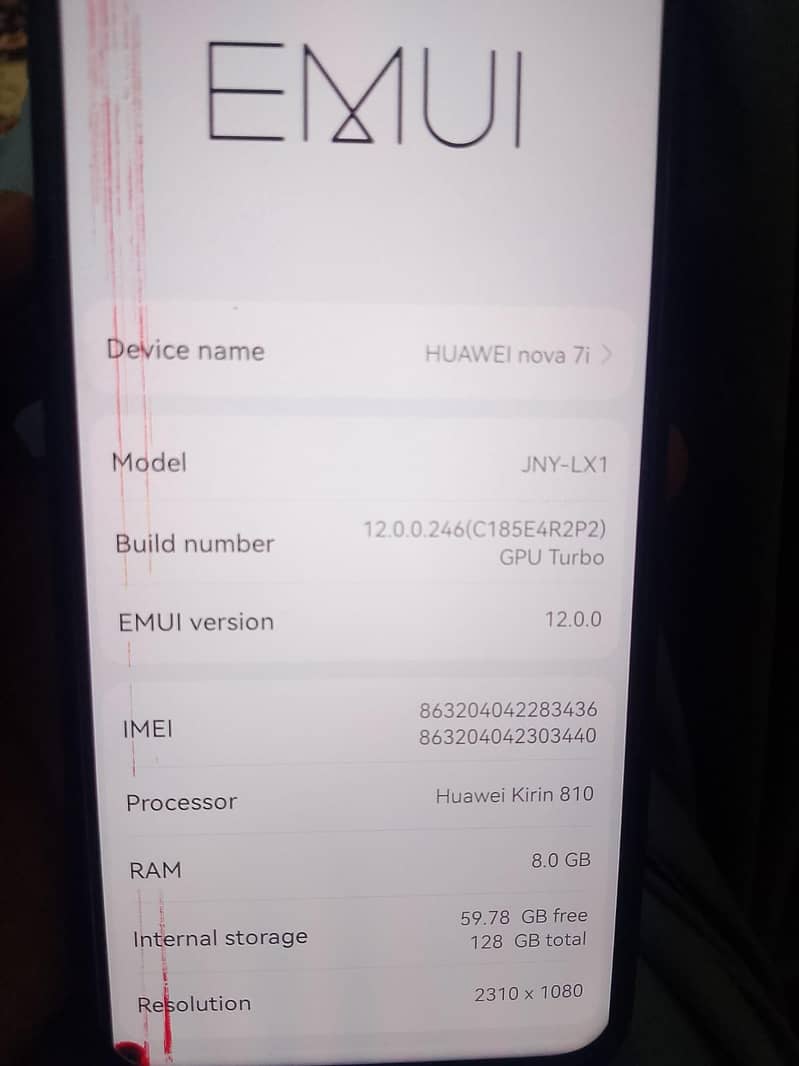 Huawei Nova 7 0