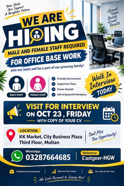 Today last day for interview
