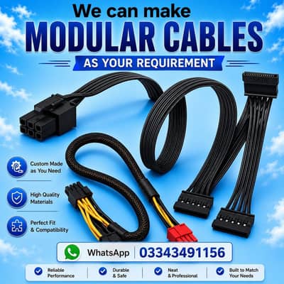 Modular cables  sets for gaming psu