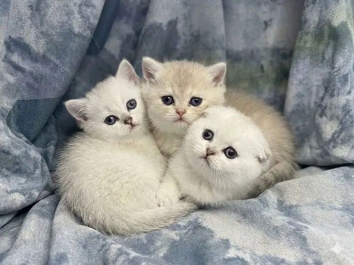 Scottish fold and British shorthair — photo 3