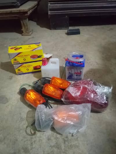 1 bike battery 4 Isharay 1 back light New