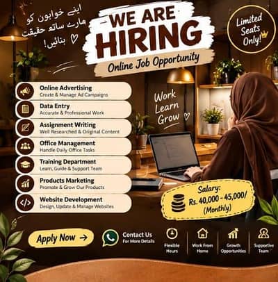 online jobs full time part time male and female