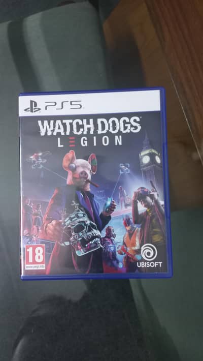 PS5 watch dogs legion. original cd no scratches. played only one time.