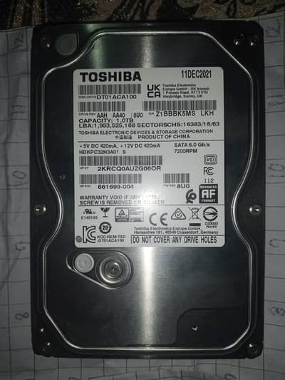 TOSHIBA HARD DRIVE