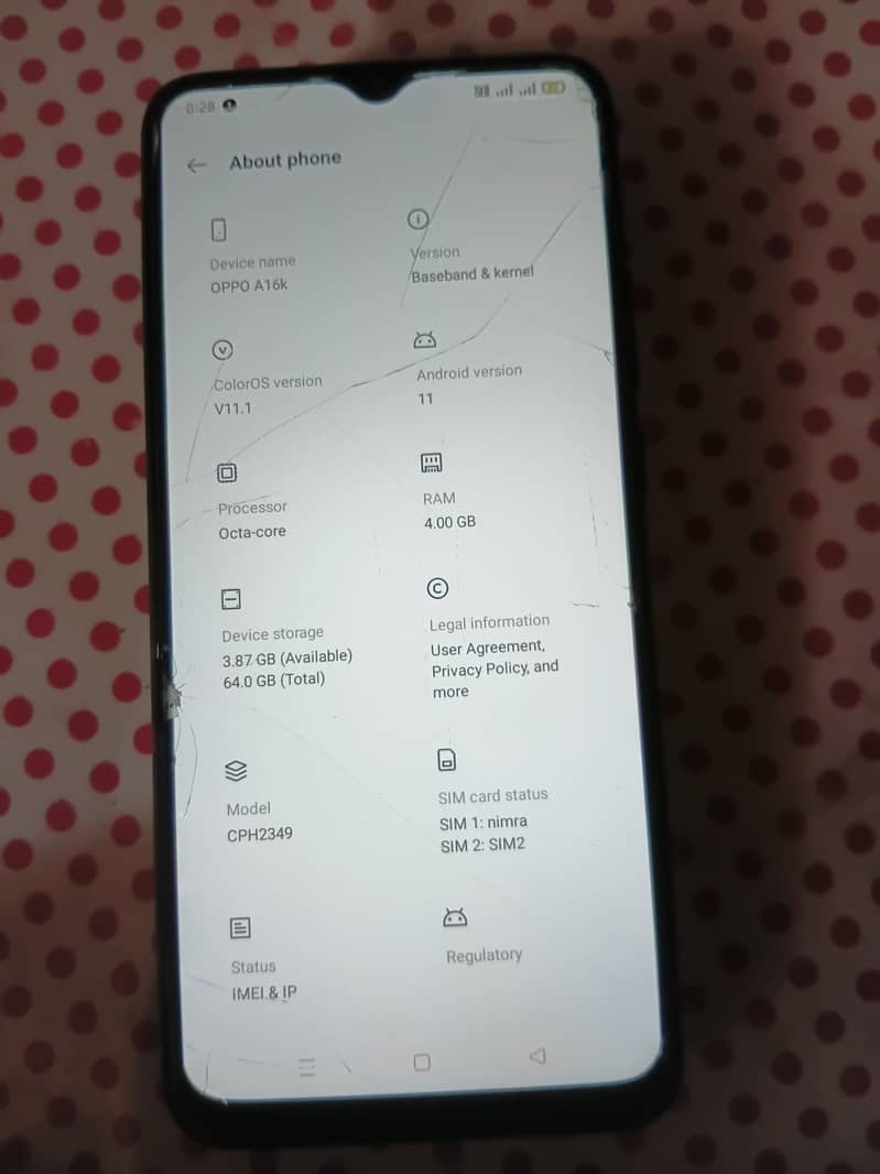 OPPO A16k 3