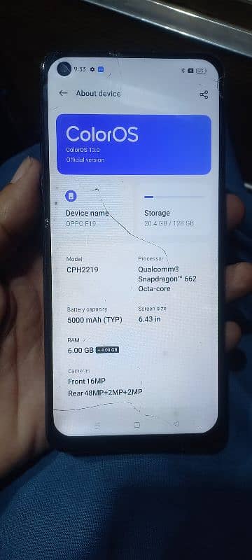 oppo f19 (6/128) official pta