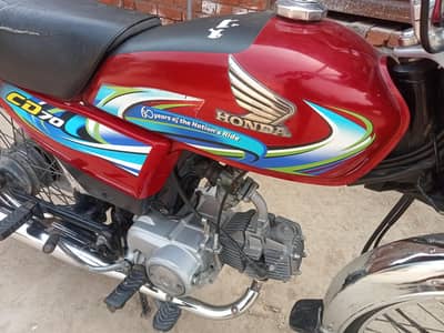 Honda CD 70 23/24 model total genuine condition 10/10 documents clear