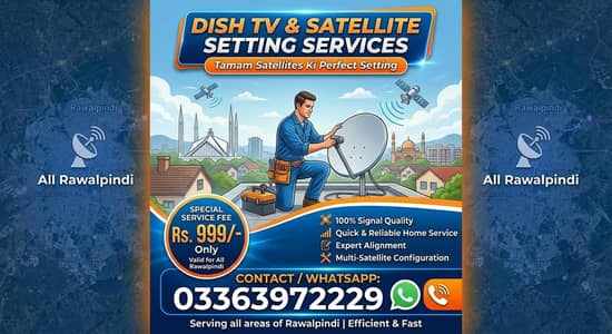 Dish Setting & installation in Rawalpindi