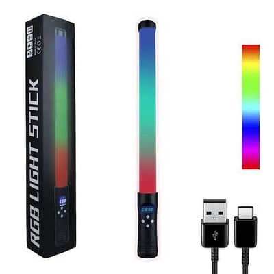 B03 RGB Light Stick Rechargeable Multi Color Light Stick Multi Modes