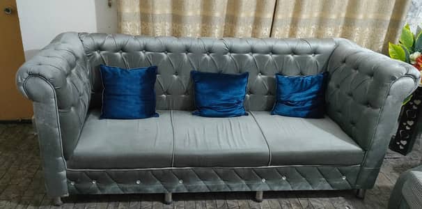 Sofa Set with Table + Room Chairs with Table