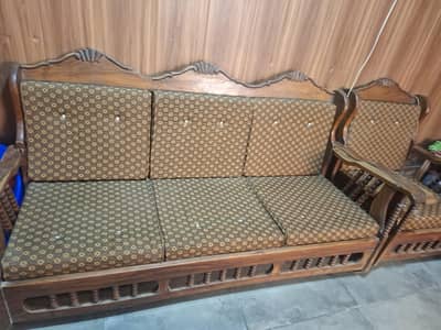 5 seater Sofa set, Pure wood Sofa