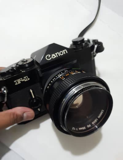 Canon F-1 Professional 35mm SLR Film Camera with Canon FD 55mm