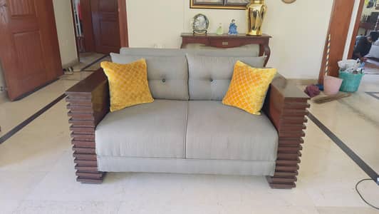 4-Seater Sofa Set Made of Pure Sheesham Wood