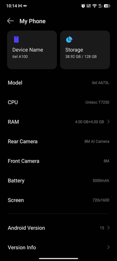 Itel Other A100