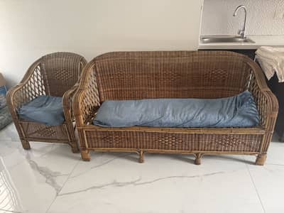 Cane sofas 3+2+1 seater sleek design
