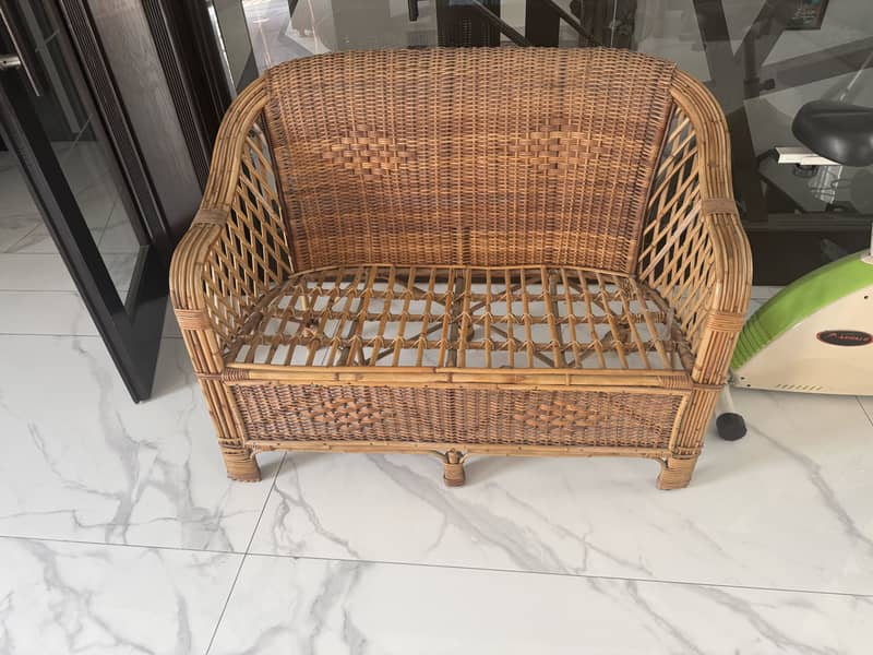 Cane sofas 3+2+1 seater sleek design 2