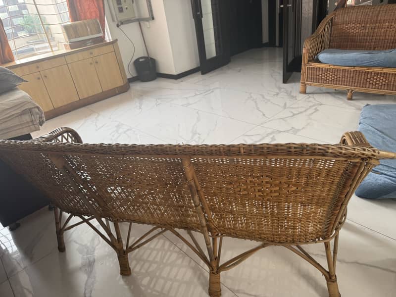 Cane sofas 3+2+1 seater sleek design 4