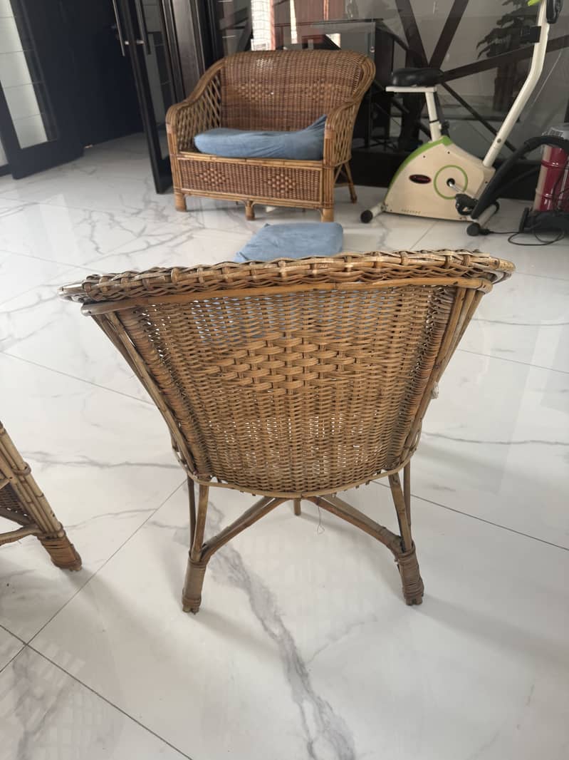 Cane sofas 3+2+1 seater sleek design 5