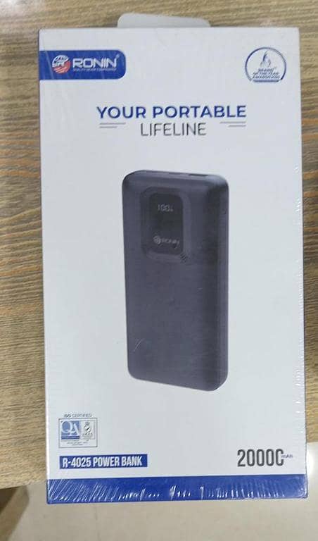 Original Ronin R-4025 Revive 20000mAh Power Bank | 22.5W Max Hyper Charge Fast Charging Powerbank With LED Digital Display & PD Type-C Input/Output
