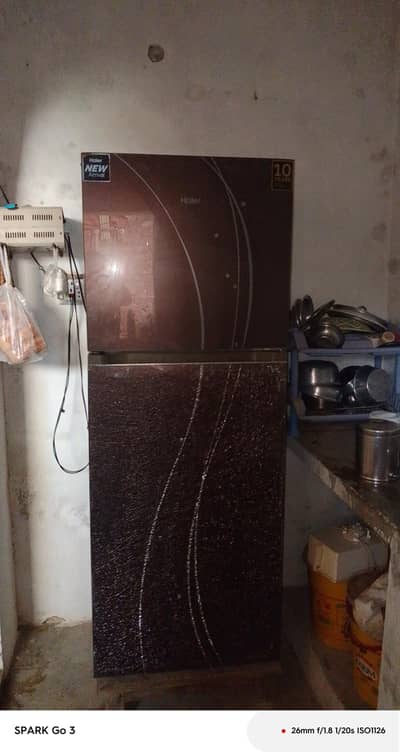 Haier Refrigerator For Sale - Brown Glass - 10/10 Condition