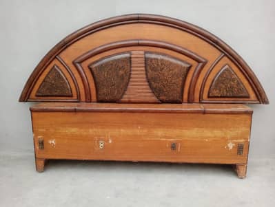 Wooden Double Bed King Size For Sale Larkana