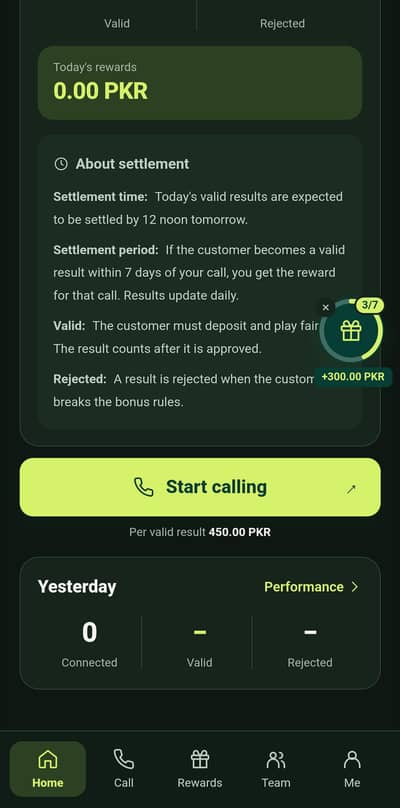 Just complete only calling task (read description)