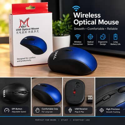 Dell Wireless Mouse with Box | Excellent Working Condition