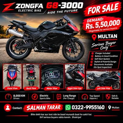 Zongfa electric bike 2026 Model