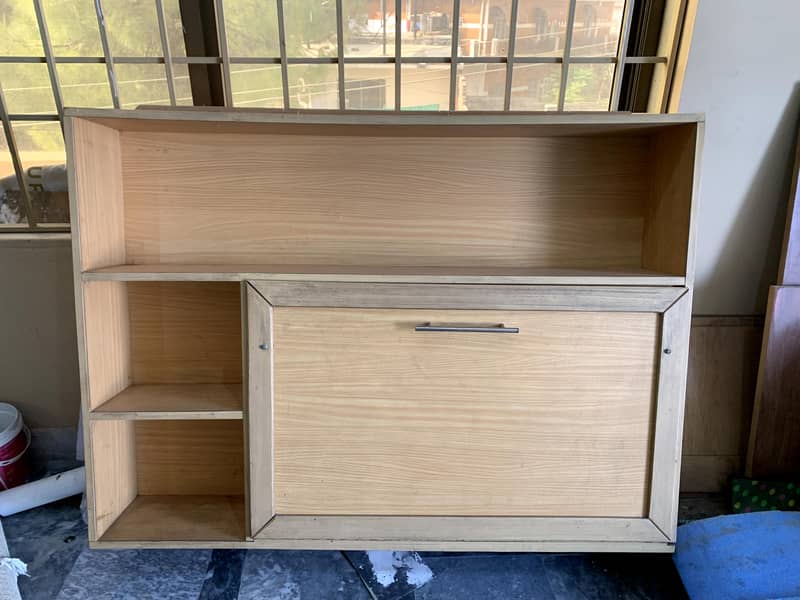 Wall Mounted Ash Wood Study Table 1