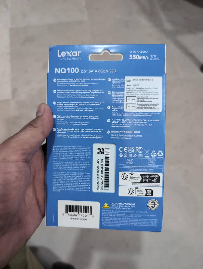 Lexar NQ100 512 New 1