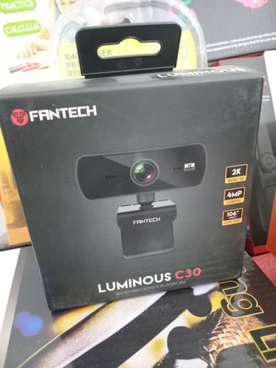 Fantech C30 Webcam Luminous 2k Quad HD Webcam for Streaming and Live