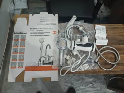 Electric Water Heater Instant Heating Faucet With Shower Wall Mount