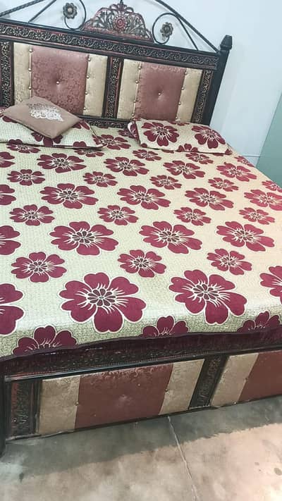 new iron bed with mattress
