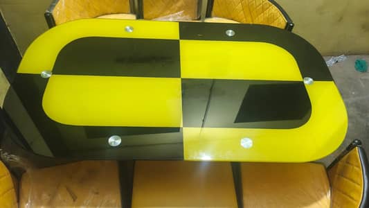 Brand New Glass dining table , Barely used - Ideal for fast food cafes