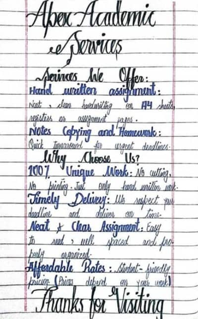 Assignment Writing