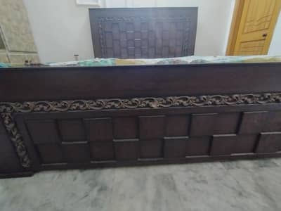 King size double bed for sale with mattress