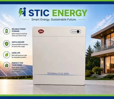 Itel 5kW Lithium LiFePO4 Battery (51.2V / 100Ah)