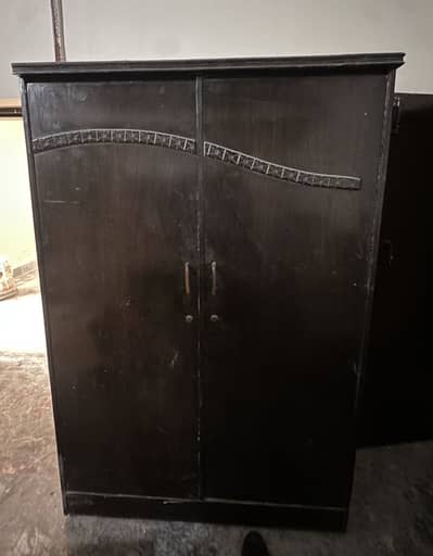 2 Door Wooden Wardrobe / Kapron Wali Almari⁠