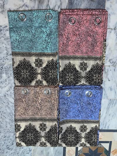 Curtains / Parday 4.5x8 Ft – Foil Print Eyelet, Wholesale & Retail