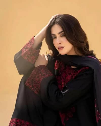 3 Pcs Women Stitched Linen Gota Work Suit